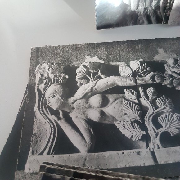 French Monuments Art Vintage 21 Postcards Black & White Photographie Veritable - Picture 8 of 15